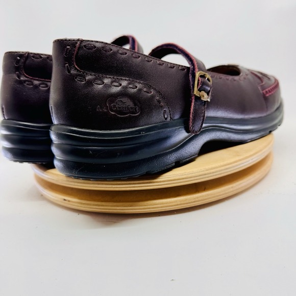 Dr Comfort Paradise Mary Jane Women's 12 Burgundy Leather Orthopedic Shoes - Picture 6 of 9